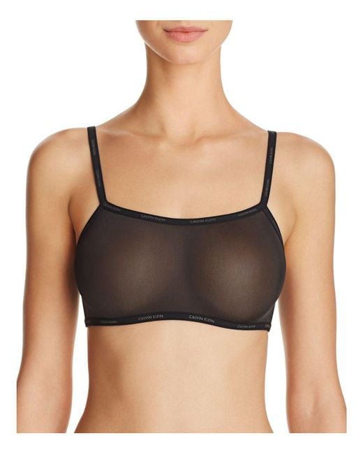 sheer calvin klein bra