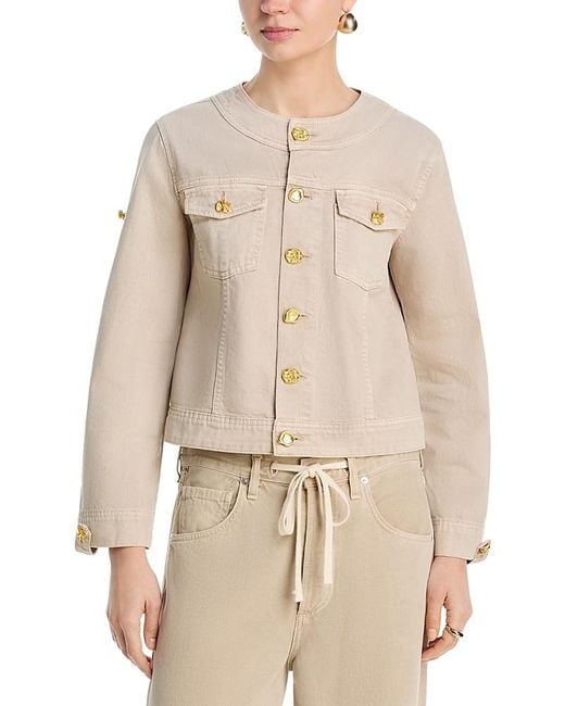 L'Agence Natural Anouk Collarless Jacket