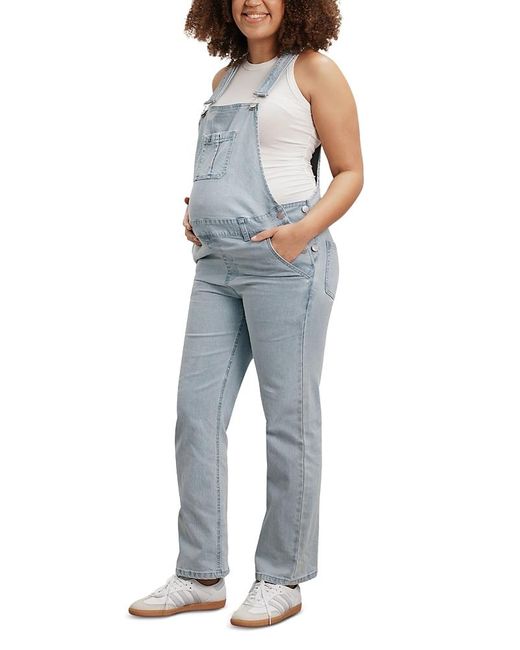 Nom Maternity Blue Mae Overalls