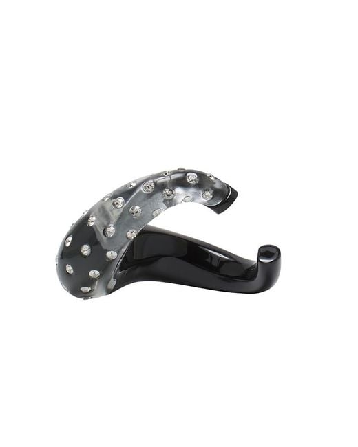 Lanvin White Fargo Rhinestone Bracelet