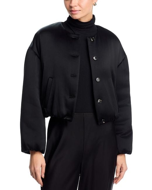 Leset Black Barb Bomber Jacket