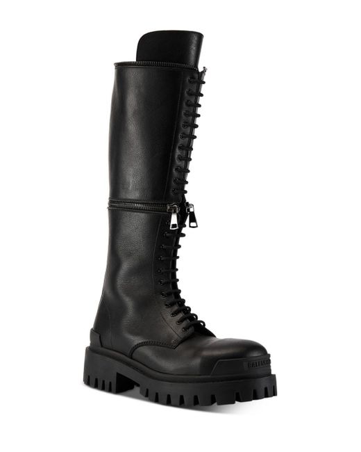 Balenciaga Leather Master Tall Boots in - Lyst