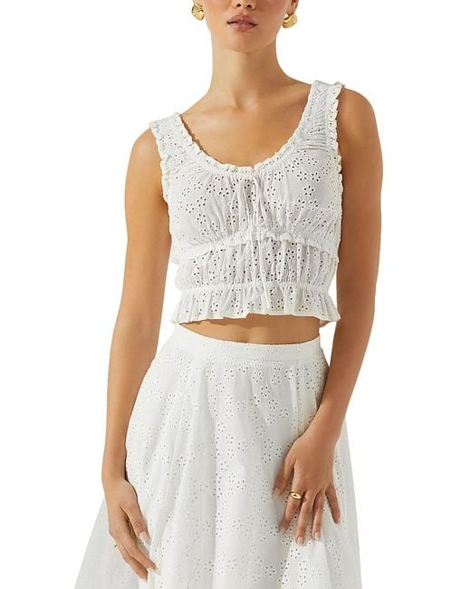 Astr Blue Kissel Top