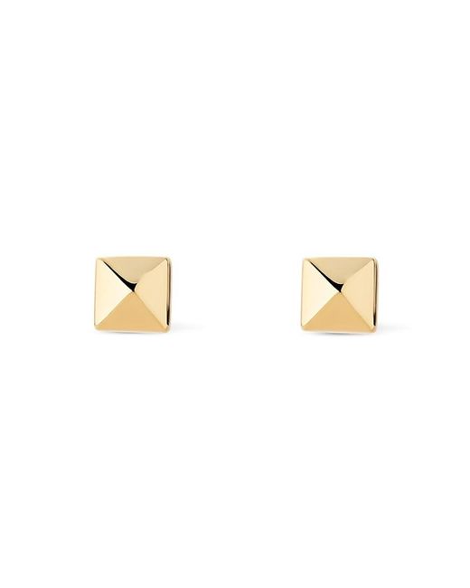 Ana Luisa Metallic Solid Pyramid Studs