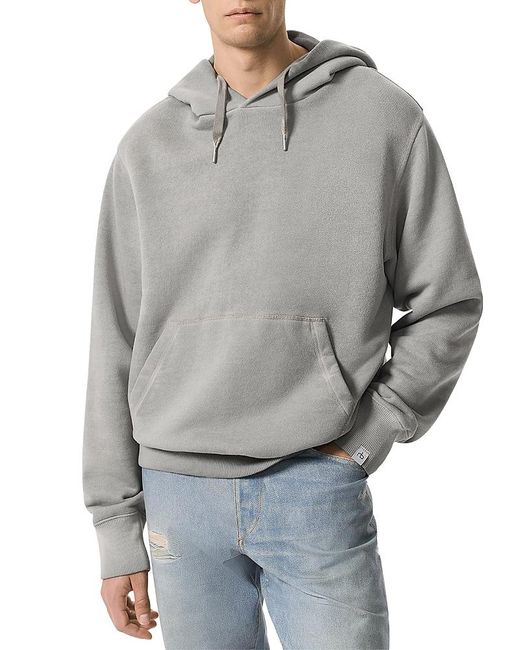 Rag & Bone Gray Vintage Terry Hoodie for men