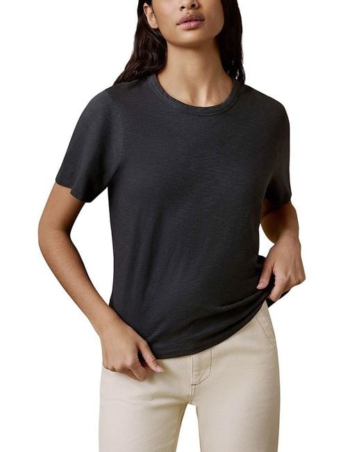 Faherty Brand Black Sunwashed Essential Tee