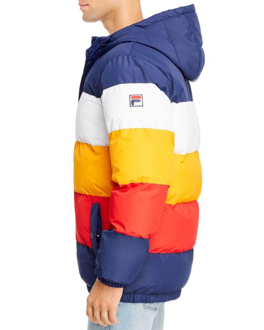 fila orange puffer jacket