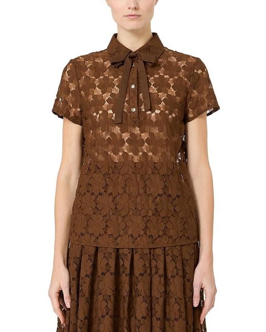 Max Mara Brown Mstvello Top
