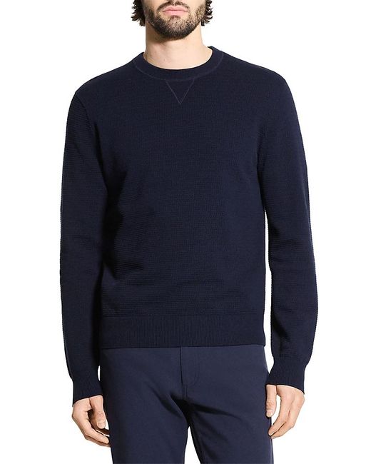 Theory Blue Myhlo Regular Fit Crewneck Sweater for men