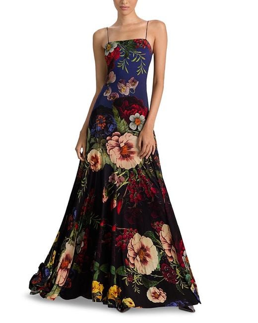 Alice + Olivia Roya Gown With Detachable Cape