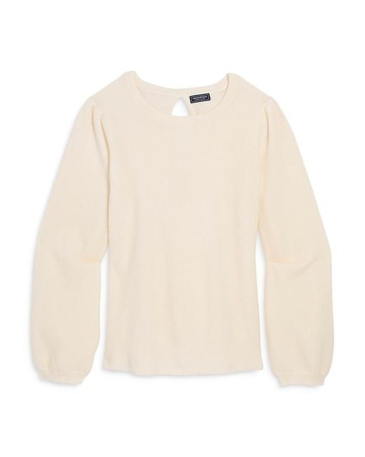 Vineyard Vines Natural Bow Back Sweater