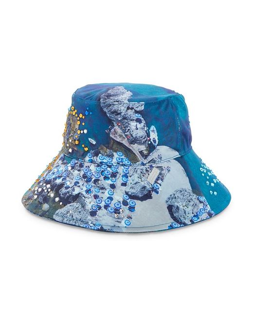 Lele Sadoughi Blue X Malin La Fontelina Bucket Hat