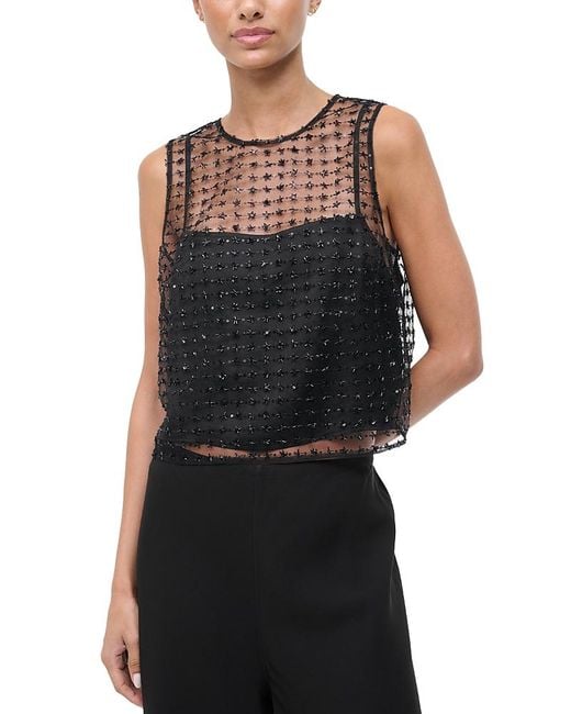 Staud Black Seraphina Top