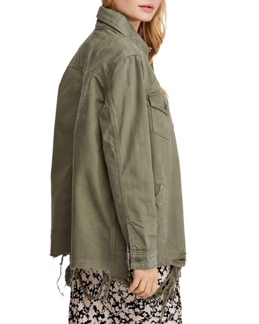 People Moonchild Denim Shirt Jacket 