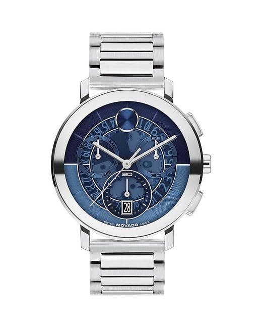 Movado Blue Bold Evolution 2.0 Chronograph Watch, 42Mm for men
