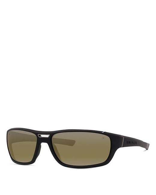 Vuarnet Black Rectangular Sunglasses, 62Mm