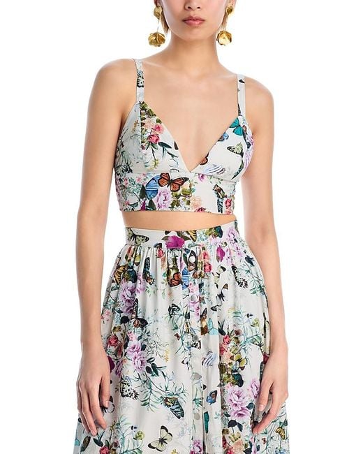 L'Agence Blue Kaori Bralette Top