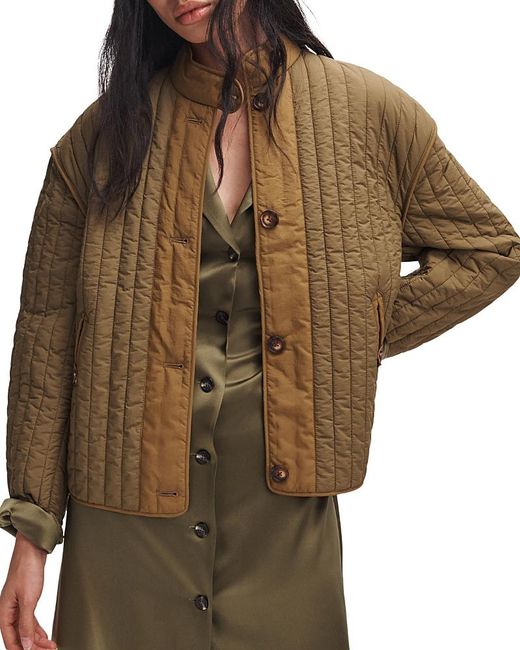 Rag & Bone Brown Vito Quilted Jacket