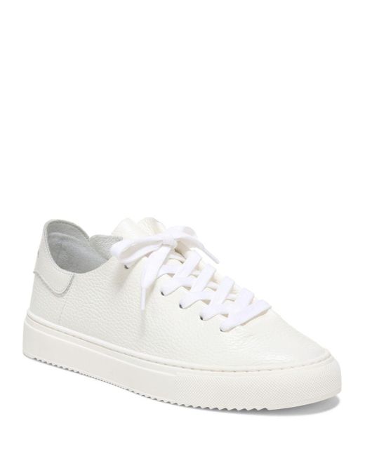 Sam Edelman Poppy Lace Up Low Top Sneakers in White | Lyst