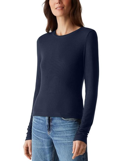 Michael Stars Blue Finn Crewneck Tee
