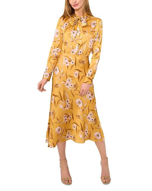 chinese dress ladies Ziara Print Long Sleeve Midi Dress Black