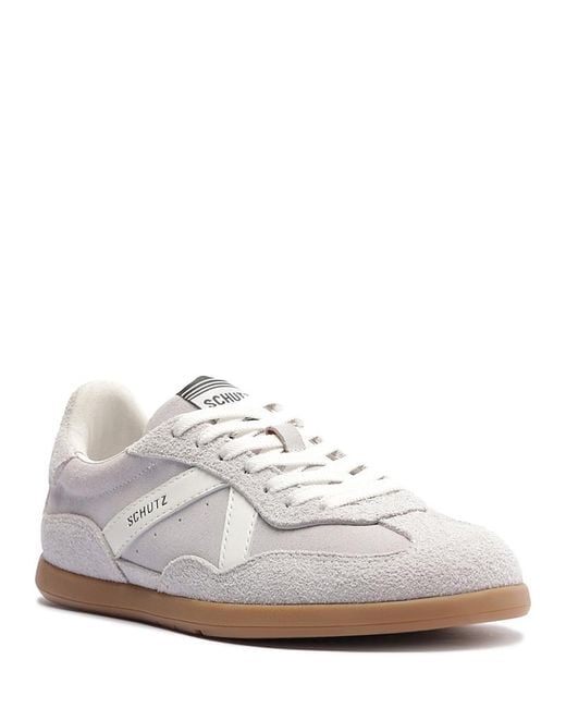 SCHUTZ SHOES White Garden Low Top Sneakers