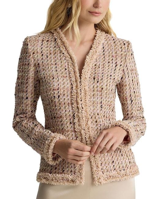 St. John Brown Metallic Tweed Jacket