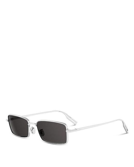 Dior White Blacksuit Rectangular Sunglasses, 57Mm for men
