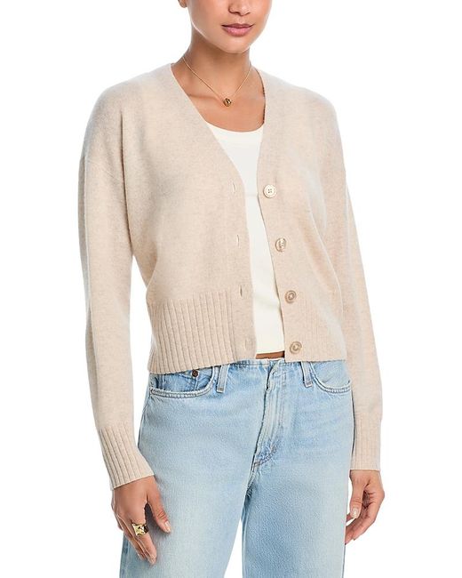 Aqua Blue V Neck Cashmere Cardigan