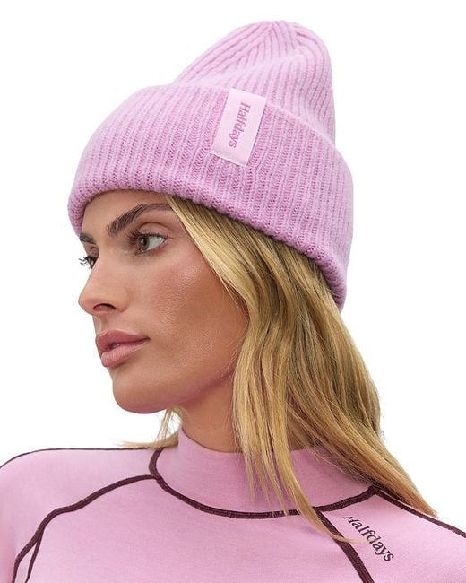 Halfdays Pink Wool Beanie