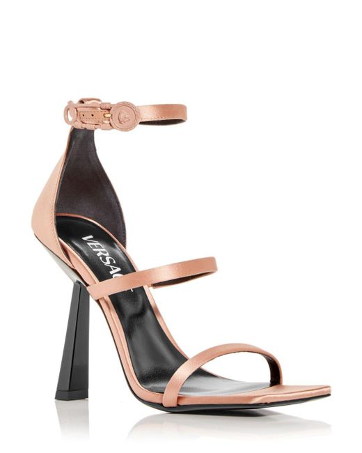 Versace Synthetic Safety Pin Sandals | Lyst Australia