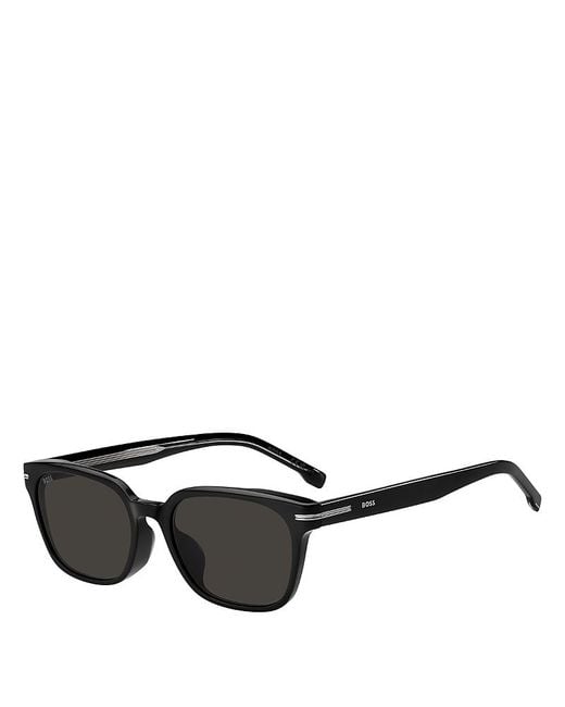 Boss Black Rectangle Sunglasses, 55Mm for men