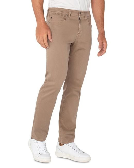Liverpool Los Angeles Brown Kingston Modern Slim Straight Fit Jeans for men