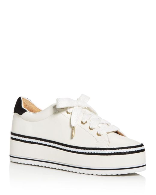 striped platform sneakers