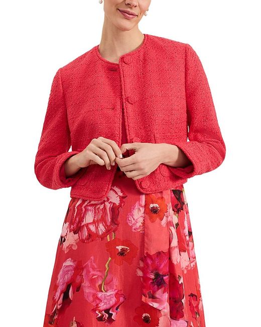 Phase Eight Red Ripley Boucle Jacket
