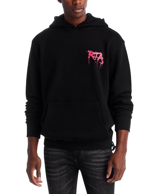 RTA Black Oversized Hoodie for men