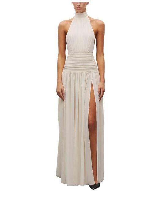 HEIRESS BEVERLY HILLS The Halter Slit Gown in White | Lyst HEIRESS BEVERLY HILLS The Halter Slit Gown in White | Lyst