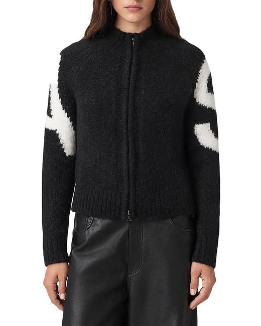 AllSaints Black Sylvie Cardigan