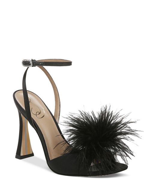 Sam Edelman Leon Ankle Strap High Heel Sandals in Black | Lyst