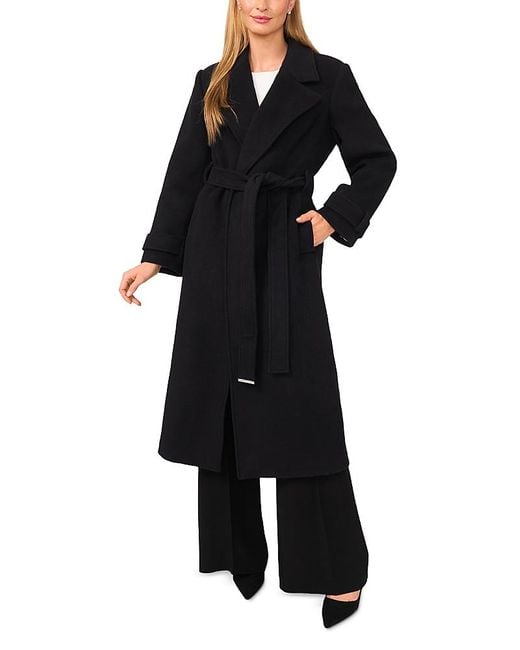 Ted Baker Black Florose Wrap Coat
