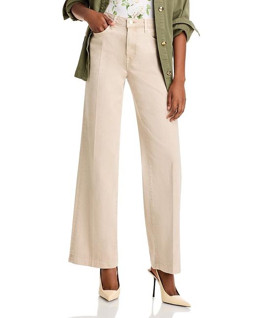 L'Agence Natural Scottie High Rise Wide Leg Jeans
