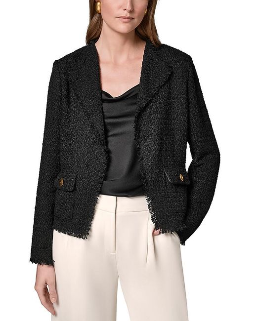 Donna Karan Black Tweed Jacket