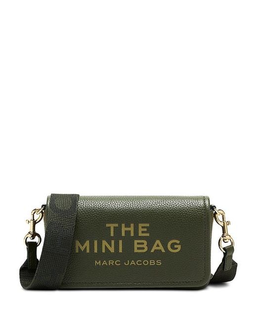 Marc Jacobs Green The Mini Bag Leather Crossbody