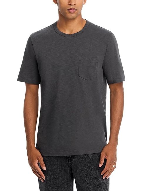 Faherty Brand Gray Sunwashed Tee for men