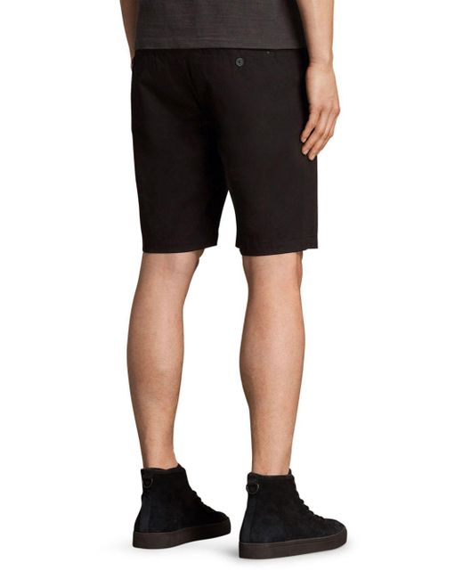 all saints colbalt chino shorts