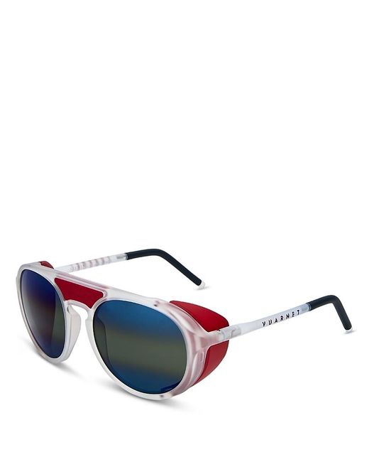 Vuarnet Blue Round Sunglasses, 54Mm for men