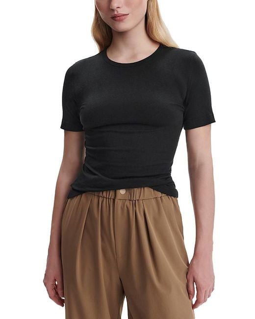 Varley Black Regina Fitted Tee