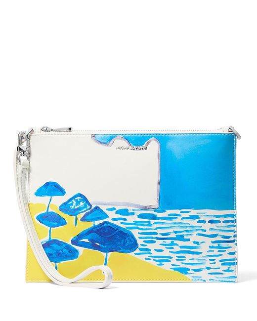 Michael Kors Blue Convertible Wristlet