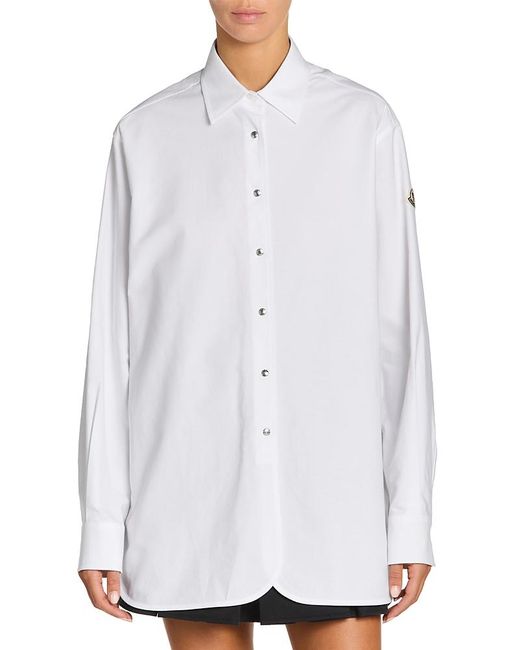 Moncler White Button Front Shirt