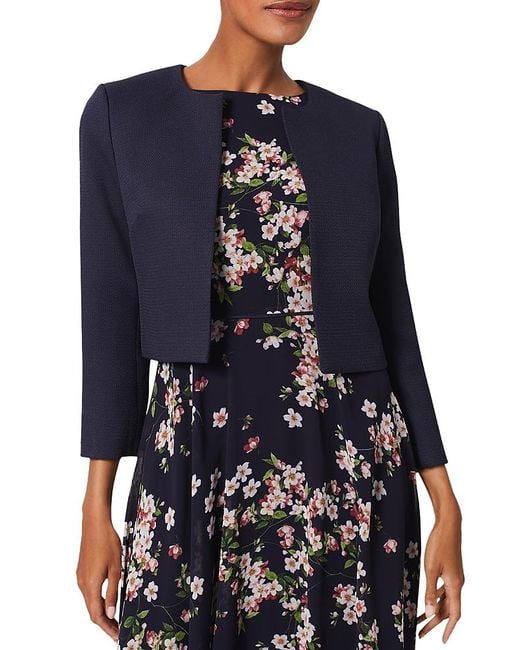 Hobbs Blue Elize Open Front Jacket